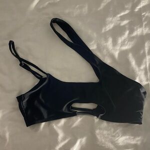 Fashion Nova Sleek Black Bikini top